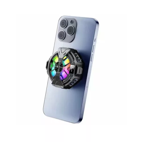 iOS és Android Fekete Techsuit - Phone Cooler (P60) - Mágneses, RGB -5949419190344 2 kép