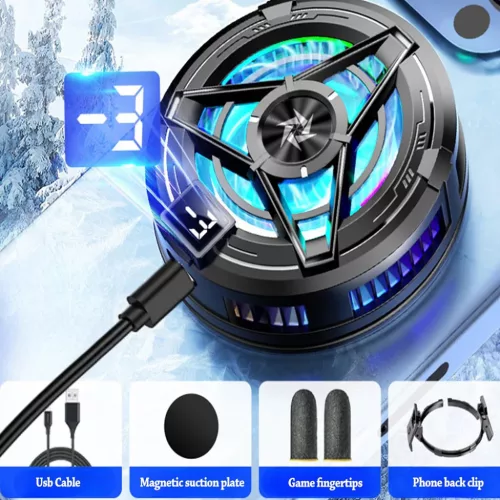 Phone Cooler Techsuit (SL17) - Mágneses, Hőmérséklet Kijelző, Fé-5949419190320 5 kép
