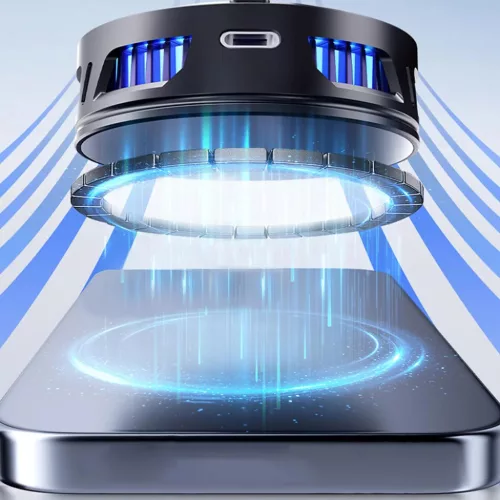 Phone Cooler Techsuit - Mágneses, Hőmérséklet Kijelző, RGB Fénye-5949419190306 5 kép