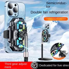  Techsuit - Telefonhűtő (SL22) - Dupla turbina, LED digitális kijel-5949419190290 2 kép