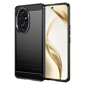 Honor 200 Fekete Techsuit Szénszilikon tok