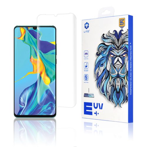  Lito - 3D UV üveg - Huawei P30 Pro / P30 Pro New Edition - Átlátsz-5949419056206 1 kép