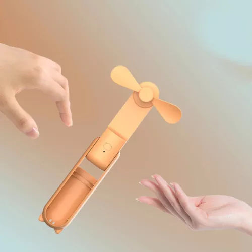 Techsuit - Mini Hordozható Kézi Ventilátor (HZ001) - 2000mAh, USB-r-5949419198548 2 kép
