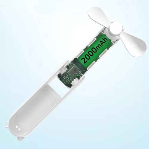 Techsuit - Mini Hordozható Kézi Ventilátor (HZ001) - 2000mAh, USB-r-5949419198548 4 kép