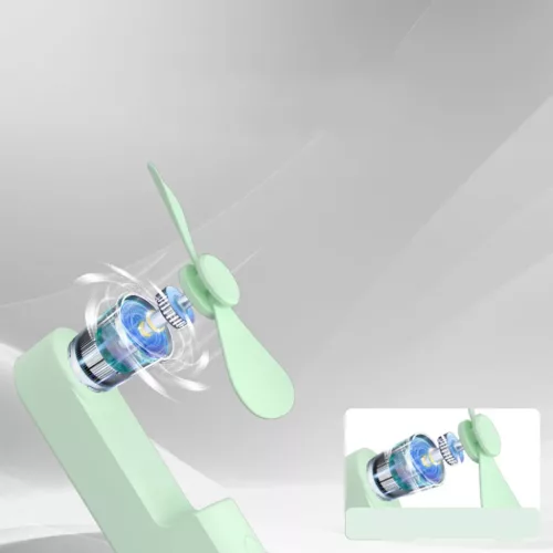 Techsuit - Mini Hordozható Kézi Ventilátor (HZ001) - 2000mAh, USB-r-5949419198548 6 kép