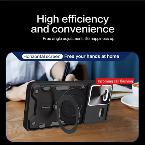  Techsuit - CamGuard Pro - Xiaomi Redmi Note 13 Pro+ 5G - Fekete tok-5949419194441 3 kép