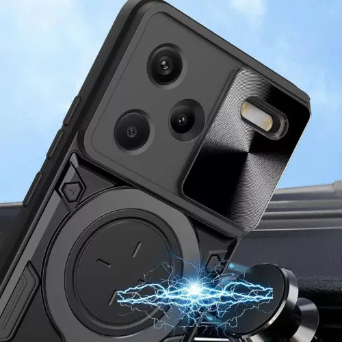 Techsuit - CamGuard Pro - Xiaomi Redmi Note 13 Pro+ 5G - Fekete tok-5949419194441 4 kép