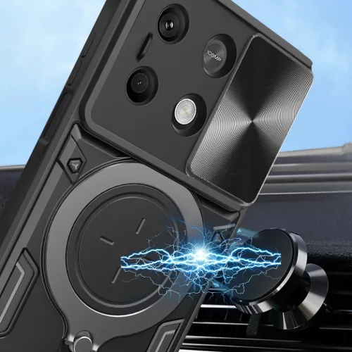  Techsuit - CamGuard Pro - Xiaomi Redmi Note 13 4G - Fekete tok-5949419194342 3 kép