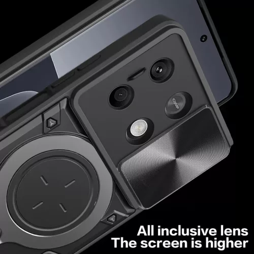 Techsuit - CamGuard Pro - Xiaomi Redmi Note 13 4G - Fekete tok-5949419194342 5 kép