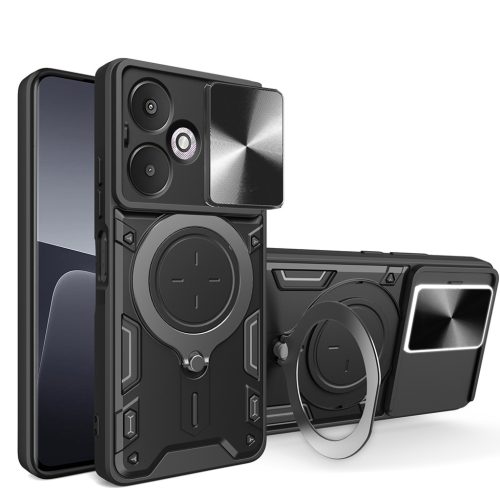 Techsuit - CamGuard Pro - Xiaomi Redmi 13C 5G / Poco M6 - Fekete tok-5949419194298 7 kép
