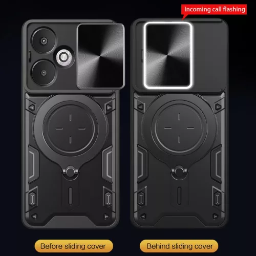 Techsuit - CamGuard Pro - Xiaomi Redmi 13C 5G / Poco M6 - Kék tok-5949419194274 5 kép