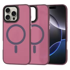    Techsuit - HaloFrost MagSafe sorozat - iPhone 16 Pro Max - Bordeaux tok