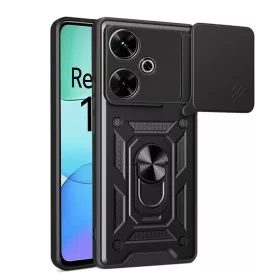    Techsuit - CamShield Sorozat - Xiaomi Redmi 13 / Poco M6 4G - Fekete tok