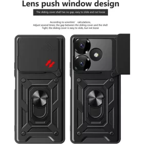  Techsuit - CamShield Sorozat - Xiaomi Redmi 13 / Poco M6 4G - Fekete -5949419199958 2 kép