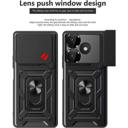  Techsuit - CamShield Sorozat - Xiaomi Redmi 13 / Poco M6 4G - Fekete -5949419199958 2 kép