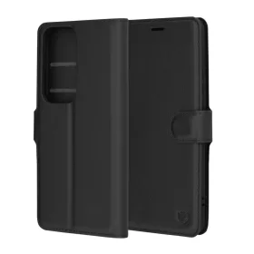  Techsuit - Bőr Fólia - Oppo Reno12 Pro - Fekete tok-5949419201156 1 kép