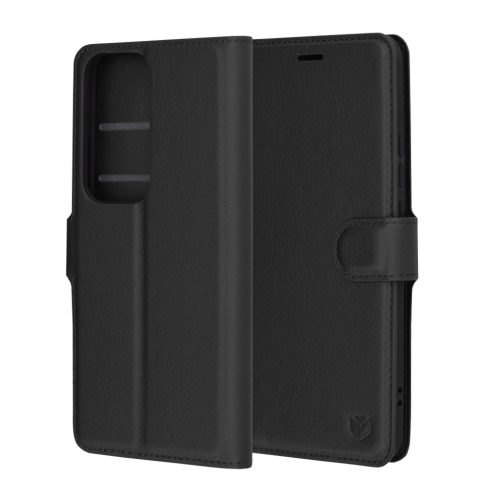  Techsuit - Bőr Fólia - Oppo Reno12 Pro - Fekete tok-5949419201156 6 kép