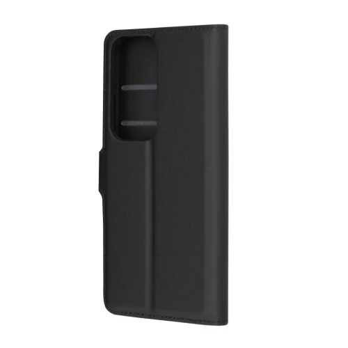  Techsuit - Bőr Fólia - Oppo Reno12 Pro - Fekete tok-5949419201156 5 kép