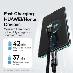 USB to Type-C Cluster Black Baseus Data Cable Gem (P10373002111-01) - -6932172658755 2 kép