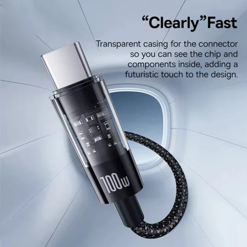 USB to Type-C Cluster Black Baseus Data Cable Gem (P10373002111-01) - -6932172658755 3 kép