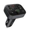 Baseus FM Transmitter S-09 Lite autós töltő - Bluetooth 5.0, USB, USB-C, Kijelző, PD18W - Fekete Színben (C10762300113-00) 