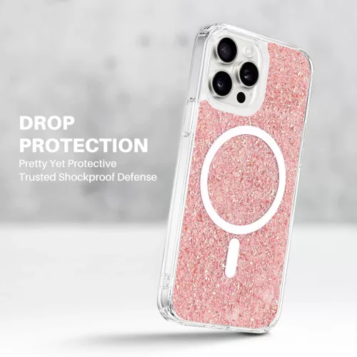  Techsuit - Csillogó Fényes MagSafe - iPhone 16 Plus - Lila tok-5949419205895 4 kép