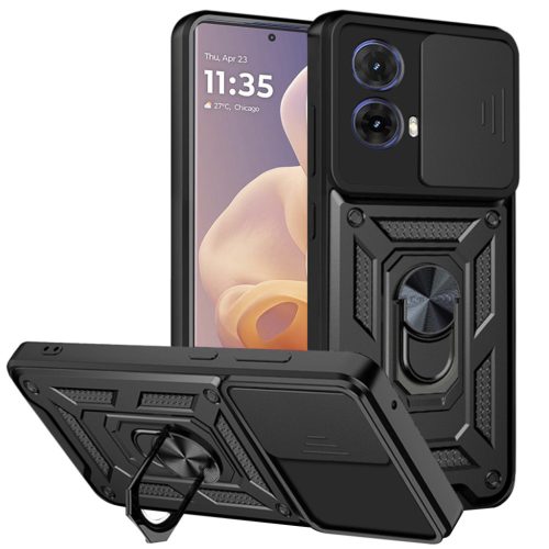  Techsuit - CamShield Sorozat - Motorola Moto G85 - Fekete tok