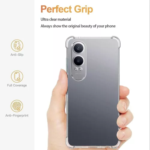 OnePlus Nord CE4 Lite Átlátszó Techsuit Shockproof Szilikon tok-5949419203242 10 kép