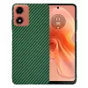  Techsuit - Karbonit SzálasHáz - Motorola Moto G04 / Moto G04s / Moto G24 / Moto E14 - Zöld tok