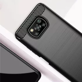 Xiaomi Poco X3 / Poco X3 NFC / Poco X3 Pro Fekete TechSuit Carbon Sili-5949419054516 2 kép