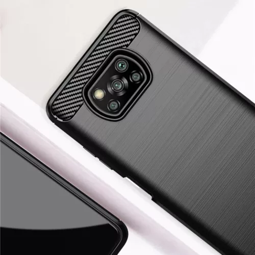 Xiaomi Poco X3 / Poco X3 NFC / Poco X3 Pro Fekete TechSuit Carbon Sili-5949419054516 2 kép