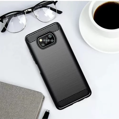Xiaomi Poco X3 / Poco X3 NFC / Poco X3 Pro Fekete TechSuit Carbon Sili-5949419054516 6 kép