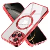  Techsuit - Luxus Kristály MagSafe - iPhone 16 Pro Max - Piros tok