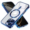  Techsuit - Luxus Kristály MagSafe - iPhone 16 Pro Max - Mélykék tok