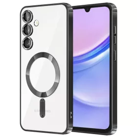    Techsuit - Luxus Kristály MagSafe - Samsung Galaxy A15 4G / A15 5G - Fekete tok