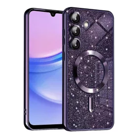    Techsuit - Luxus Csillogó MagSafe - Samsung Galaxy A15 4G / A15 5G - Mély Lila tok
