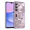  Techsuit - Luxus Csillogó MagSafe - Samsung Galaxy A15 4G / A15 5G - Világoslila tok