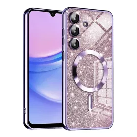    Techsuit - Luxus Csillogó MagSafe - Samsung Galaxy A15 4G / A15 5G - Világoslila tok