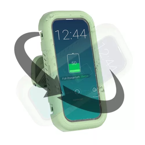  Techsuit - Telefontartó (LC-999) - Fali doboz tok, páramentes, viss-5949419224803 4 kép