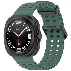    Techsuit - Óraszíj (W062) - Samsung Galaxy Watch Ultra 2024-2026 47mm - Zöld