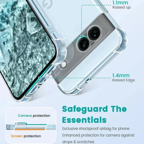  Techsuit - Ütésálló Átlátszó Szilikon Tok - Google Pixel 9 - �-5949419226012 5 kép