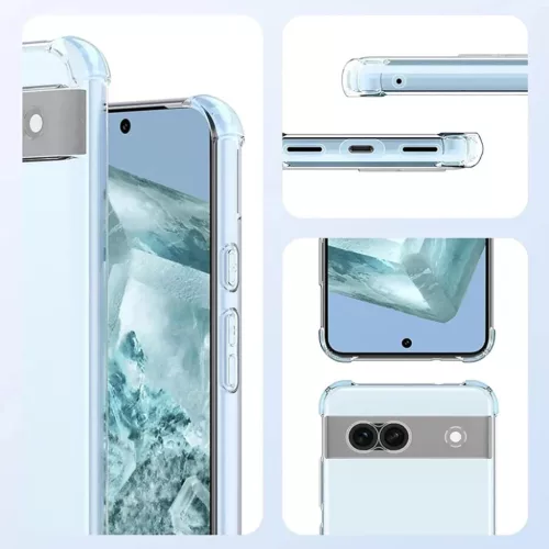  Techsuit - Ütésálló Átlátszó Szilikon Tok - Google Pixel 9 - �-5949419226012 6 kép