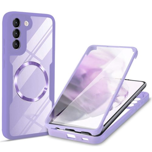  Techsuit - ColorVerse 360 MagSafe Sorozat + Képernyővédő - Samsung Galaxy S21 FE 5G - Lila tok