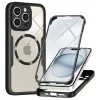  Techsuit - ColorVerse 360 MagSafe sorozat + képernyővédő - iPhone 14 Pro - Fekete tok