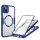  Techsuit - ColorVerse 360 MagSafe sorozat + képernyővédő - iPhone 15 - Kék tok