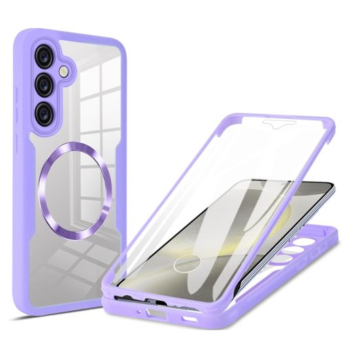  Techsuit - ColorVerse 360 MagSafe Sorozat + Kijelzővédő - Samsung Galaxy S24 Plus - Lila tok