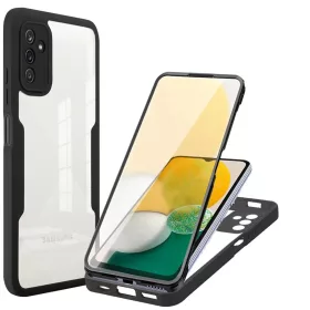    Techsuit - ColorVerse 360 Sorozat + Képernyővédő - Samsung Galaxy A13 5G / A04s - Fekete tok