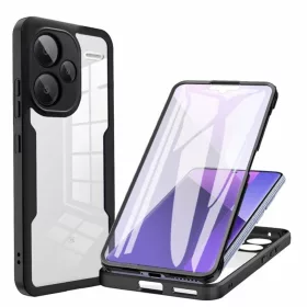    Xiaomi Redmi Note 13 Pro+ 5G fekete tok – Techsuit ColorVerse 360 sorozat, képernyővédővel
