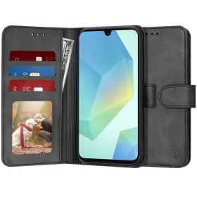    Techsuit - Naplókönyv - Samsung Galaxy A16 4G / A16 5G - Fekete tok