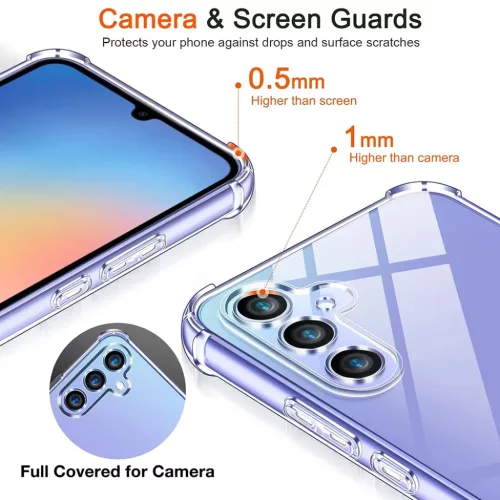  Techsuit - Ütésálló Átlátszó Szilikon - Samsung Galaxy A16 4G -5949419229402 4 kép